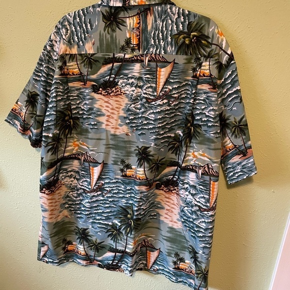 Aloha Republic Sunset Hawaiian Men’s Shirt XL - Picture 4 of 6